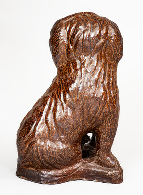 Ohio Sewer Tile Figure of a Spaniel, late 19th or early 20th century