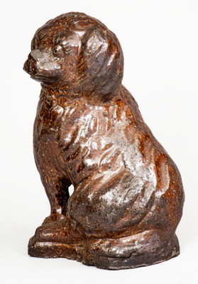 Ohio Sewer Tile Figure of a Spaniel, late 19th or early 20th century