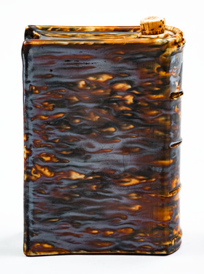 Fine Bennington Book Flask: 