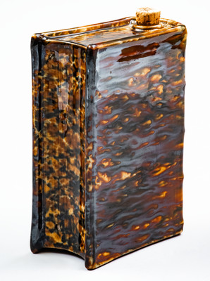 Fine Bennington Book Flask: 