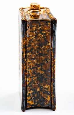 Fine Bennington Book Flask: 