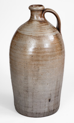 Fine J. D. CRAVEN, Randolph or Moore County, NC Stoneware Jug, mid 19th century