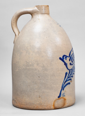 2 Gal. F. B. NORTON SONS / WORCESTER, MASS. Stoneware Jug w/ Dove Decoration