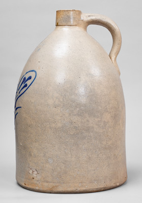 2 Gal. F. B. NORTON SONS / WORCESTER, MASS. Stoneware Jug w/ Dove Decoration