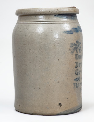 Rare Baresville, Ohio Stoneware Advertising Jar