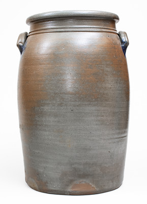 Fine 6 Gal. Wilkinson & Fleming / Shinnston, W. Va. Stoneware Jar w/ Stenciled Rose Decoration