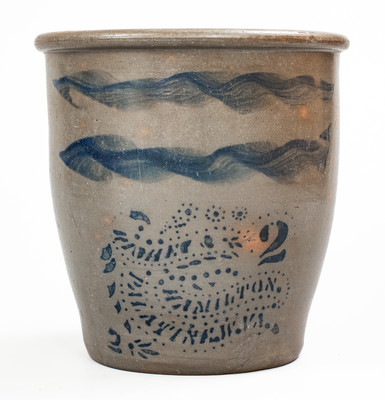 RICHEY & HAMILTON / PALATINE, W. VA Stoneware Jar