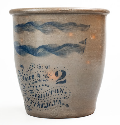 RICHEY & HAMILTON / PALATINE, W. VA Stoneware Jar