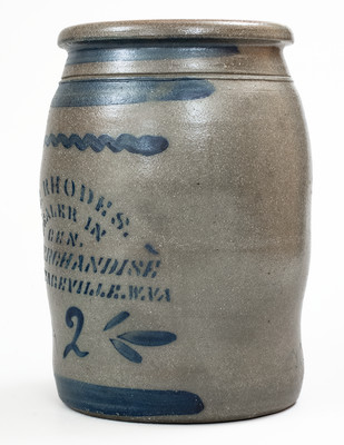 COTTAGEVILLE, W. VA Advertising Stoneware Jar