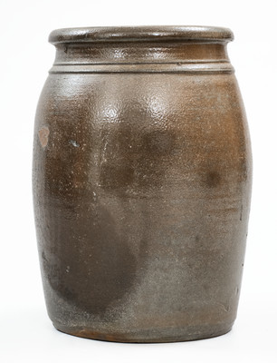 Fine Knox, Haught & Co. / Shinnston, W. Va Stoneware Advertising Jar w/ Elaborate Freehand Decoration