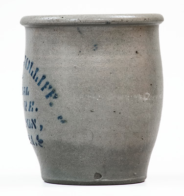 Scarce  LITTLETON, W. VA Stoneware Advertising Jar