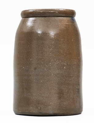 Rare ELIZABETH, W. VA Stoneware Stenciled Canning Jar