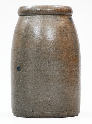 JACKSON COURT HOUSE, W. VA Stoneware Stenciled Canning Jar