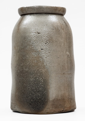 Very Rare BELLEVILLE, WEST. VA Stoneware Stenciled Canning Jar