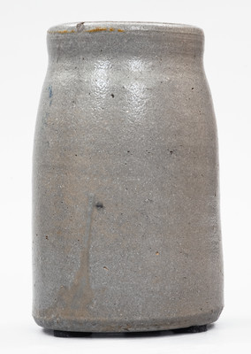 Rare and Fine Stoneware Canning Jar w/ PROCTOR, W. VA Advertising and Star Decoration