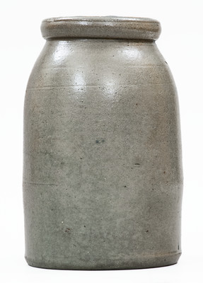 JACKSON COURT HOUSE, W. VA Stoneware Stenciled Canning Jar