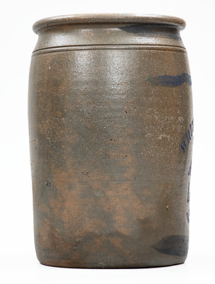 LETART, W. VA Stoneware Stenciled Advertising Jar
