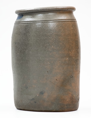 LETART, W. VA Stoneware Stenciled Advertising Jar