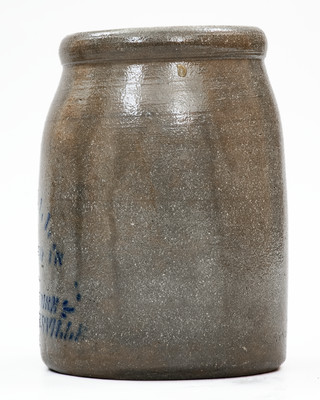 Very Rare NEW MARTINSVILLE, W. VA Stoneware Stenciled Canning Jar