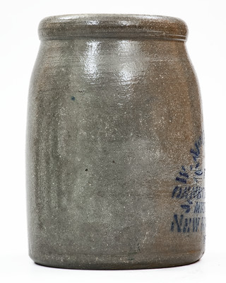 Very Rare NEW MARTINSVILLE, W. VA Stoneware Stenciled Canning Jar