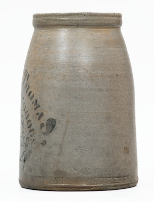 Rare MOUNDSVILLE, W. VA Stoneware Stenciled Canning Jar