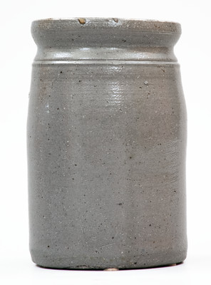 PALATINE POTTERY / PALATINE, W. VA Stoneware Canning Jar w/ Stenciled Pear