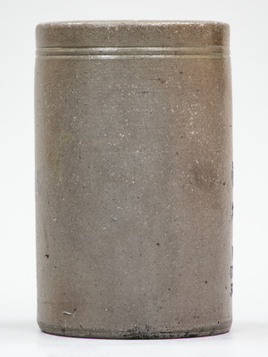 Wheeling, W. VA Stoneware Stenciled Canning Jar w/ Elaborate Advertising
