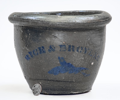 Rare RICE & BROYLES, Lindside, West Virginia Stoneware Jar