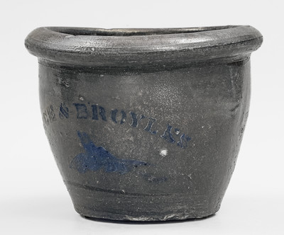 Rare RICE & BROYLES, Lindside, West Virginia Stoneware Jar