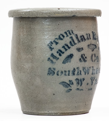 South Wheeling, W. VA Stoneware Advertising Jar
