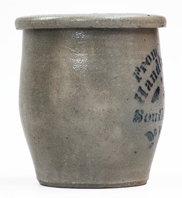South Wheeling, W. VA Stoneware Advertising Jar