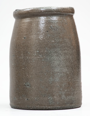 Wheeling, W. VA Stenciled Stoneware Advertising Canning Jar