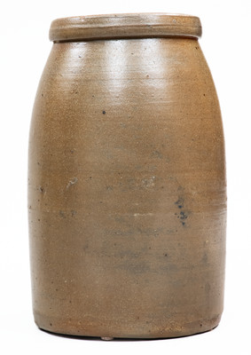 Very Rare A. J. STEPHENS / STEVENS P.O. / MASON CO., W. VA Stoneware Stenciled Canning Jar
