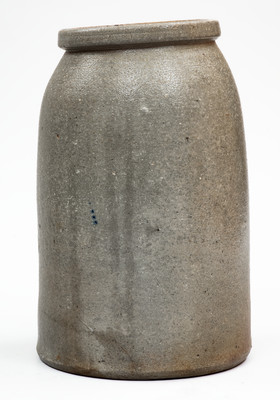 Rare SISTERSVILLE, W. VA Stoneware Advertising Canning Jar