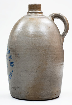 WHEELING, W. VA Stoneware Stenciled Advertising Jug