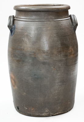 Rare 5 Gal. Shinnston, WV Stoneware Jar w/ Profuse Freehand Decoration