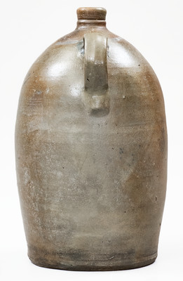 2 Gal. BEN BAER / CHARLESTON, W. VA Stoneware Stenciled Advertising Jug