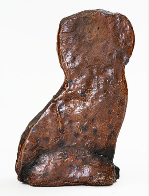 Unusual Flat-Back Sewer Tile Spaniel Doorstop