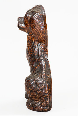 Unusual Flat-Back Sewer Tile Spaniel Doorstop