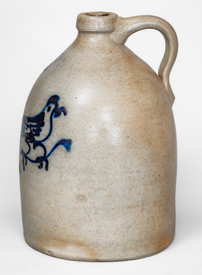 1 1/2 Gal. J. NORTON & CO. / BENNINGTON, VT Stoneware Bird Jug