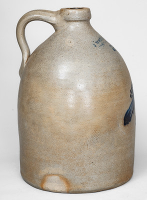 1 1/2 Gal. J. NORTON & CO. / BENNINGTON, VT Stoneware Bird Jug
