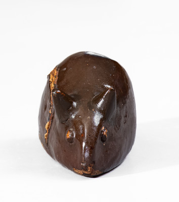 Extremely Rare Utica, NY Stoneware Toy Mouse Figure, 