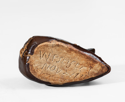 Extremely Rare Utica, NY Stoneware Toy Mouse Figure, 