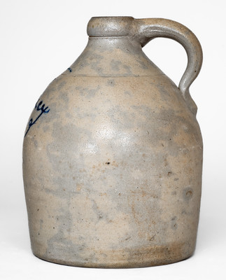 S. HART (Fulton, New York) Stoneware Presentation Jug, Inscribed 