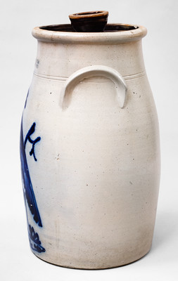 Exceptional 4 Gal. J. NORTON & CO. / BENNINGTON, VT Stoneware Pheasant Churn