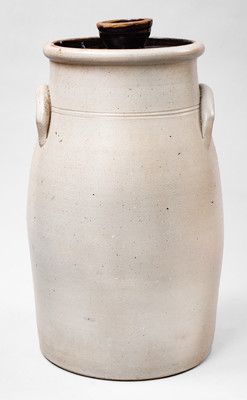 Exceptional 4 Gal. J. NORTON & CO. / BENNINGTON, VT Stoneware Pheasant Churn