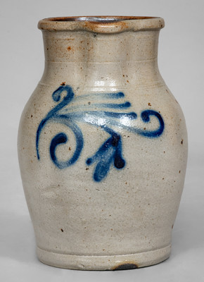 Fine Small-Sized attrib. Wingender, Haddonfield, NJ Stoneware Pitcher w/ Floral Decoration