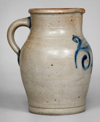 Fine Small-Sized attrib. Wingender, Haddonfield, NJ Stoneware Pitcher w/ Floral Decoration