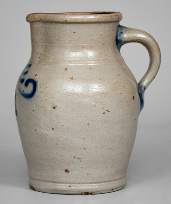 Fine Small-Sized attrib. Wingender, Haddonfield, NJ Stoneware Pitcher w/ Floral Decoration