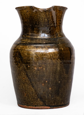 Scarce PENLAND (Buncombe County, NC) Alkaline-Glazed Stoneware Pitcher